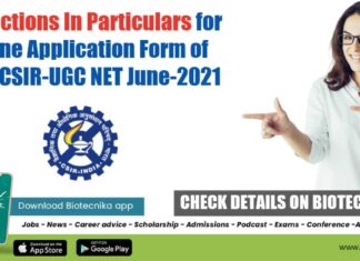 Corrections In CSIR-NET Application For June 2021 Examination