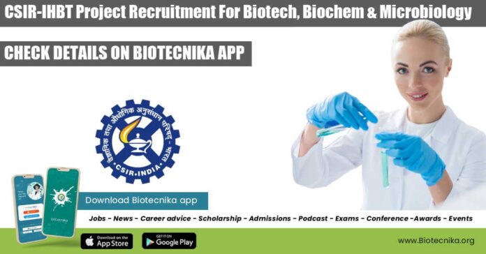 CSIR-IHBT Project