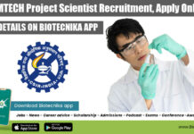CSIR-IMTECH Project Scientist Recruitment, Apply Online CSIR-IMTECH Project Scientist