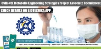 CSIR-NCL Pune Vacancy