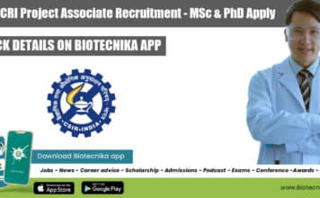 CSMCRI Project Associate Recruitment