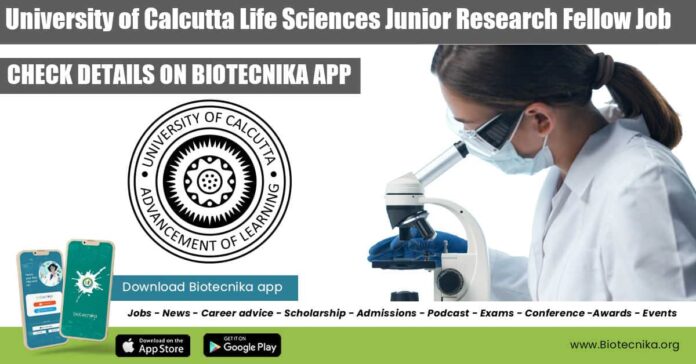 Calcutta University JRF Vacancy