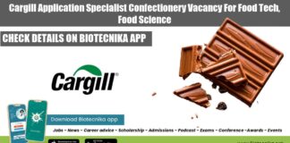 Cargill Application Specialist Confectionery