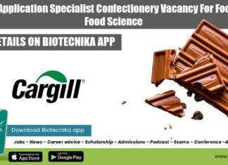 Cargill Application Specialist Confectionery