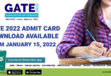 GATE 2022 Admit Card