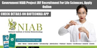 Government NIAB Project JRF