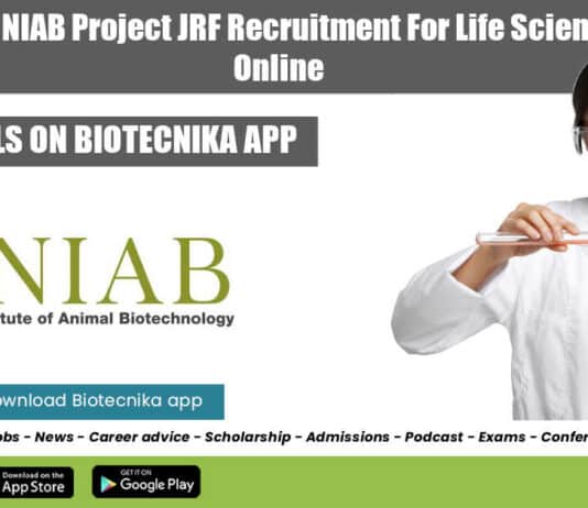 Government NIAB Project JRF
