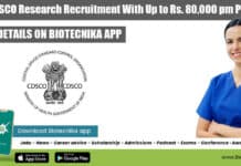 Govt CDSCO Research Recruitment