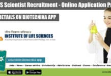 Govt ILS Scientist Recruitment – Online Application Process Govt ILS Scientist