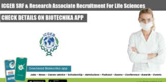 ICGEB SRF & Research