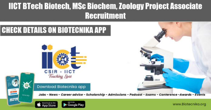 IICT BTech Biotech Jobs