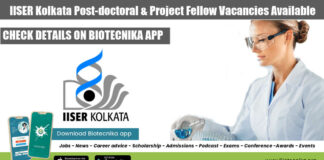 IISER Kolkata Post-doctoral