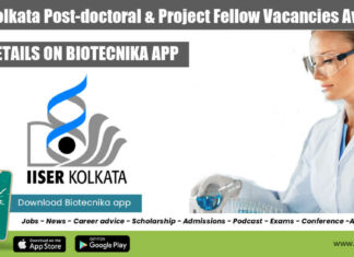 IISER Kolkata Post-doctoral
