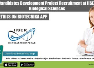 IISER-TVM Research Position Available
