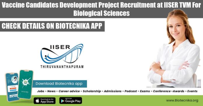 IISER-TVM Research Position Available