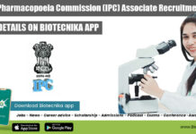 Indian Pharmacopoeia Commission (IPC) Associate Recruitment IPC Biochemistry Job