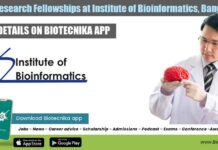 Junior Research Fellowships at Institute of Bioinformatics, Bangalore Institute of Bioinformatics JRF