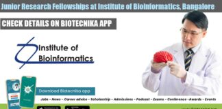 Institute of Bioinformatics JRF