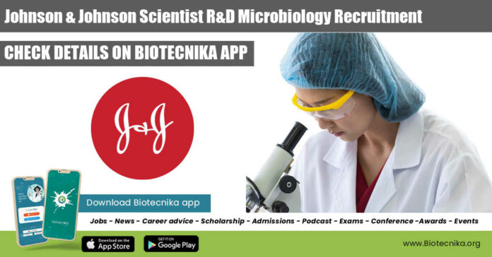 J&J Scientist R&D Microbiology