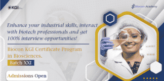 Biocon KGI Certificate Program Batch 21