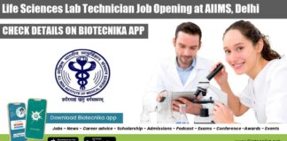 Life Sciences Lab Technician