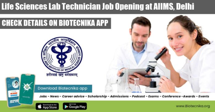 Life Sciences Lab Technician