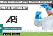 MACS-ARI Pune Microbiology Project Associate Recruitment MACS-ARI Pune Microbiology