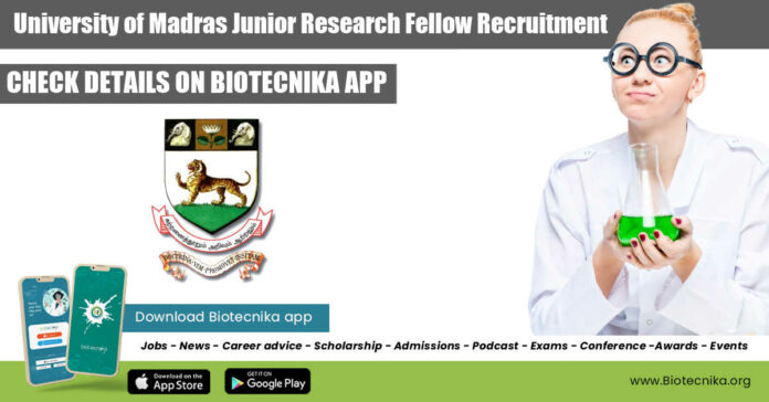 Madras University Jobs