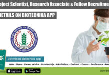NABI Project Scientist, Research Associate & Fellow Recruitment NABI Project Scientist