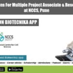 NCCS Pune Project Recruitment