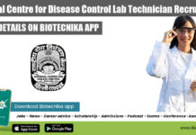 National Centre for Disease Control Lab Tech Recruitment NCDC Delhi Lab Tech