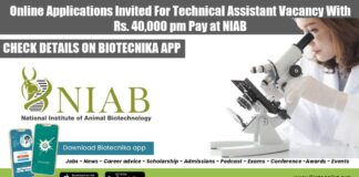NIAB Technical Assistant Job
