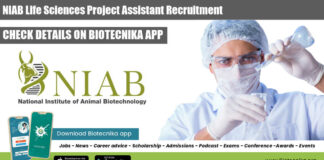 NIAB Project Assistant Job