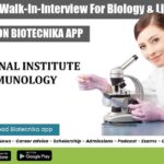 NII Project JRF Walk-In-Interview For Biology & Life Sciences NII Project JRF Walk-In-Interview