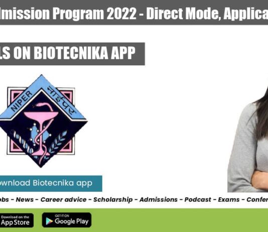 NIPER PhD Admission 2022