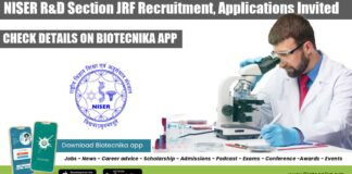 NISER R&D JRF Recruitment