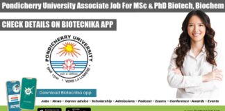 Pondicherry University Associate Job