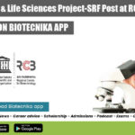 Biology, Biotech & Life Sciences Project-SRF Post at RCB, Faridabad Project-SRF Vacancy RCB