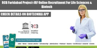 RCB Faridabad Project-JRF