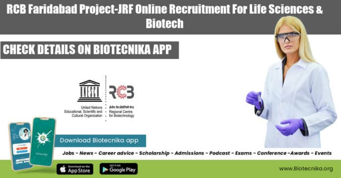 RCB Faridabad Project-JRF