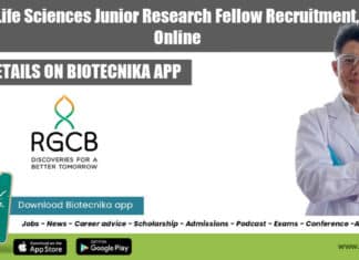 RGCB Life Sciences Junior