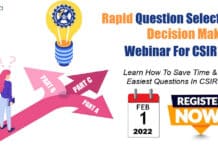 CSIR-NET Exam Question Selection Decision Making Webinar - Question Selection Training 