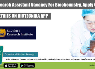 SJRI Research Assistant Vacancy
