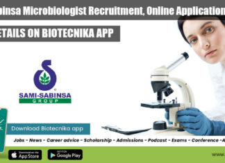 Sami-Sabinsa Microbiologist Recruitment