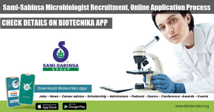 Sami-Sabinsa Microbiologist Recruitment