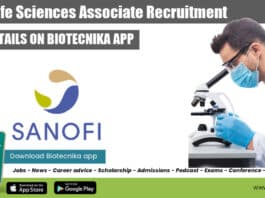 Sanofi Life Sciences Associate