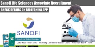 Sanofi Life Sciences Associate