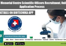 Tata Memorial Centre Scientific Officers Recruitment, Online Application Process TMC Scientific Officers Recruitment