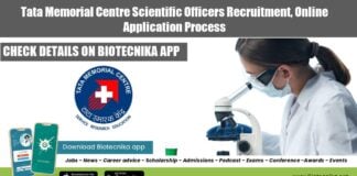 TMC Scientific Officers Recruitment