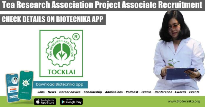 Tea Research Association Job